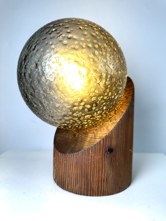 Image 1 of SPHERE TABLE LAMP BY HUSTADT LEUCHTEN, GERMANY, CIRCA 1970s