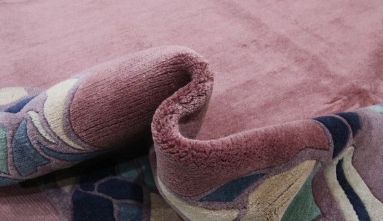 Original Modern Designer Highland Wool Rug Nepal 360 x 257 cm, Rugs & carpets, Pink (photo 7 of 9)