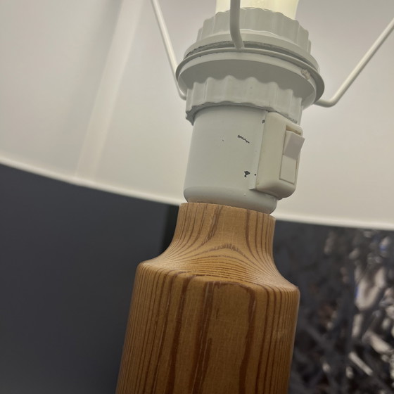 Image 1 of Pair of vintage Scandinavian lamps, Solbackens Svarveri, Sweden, 1970s