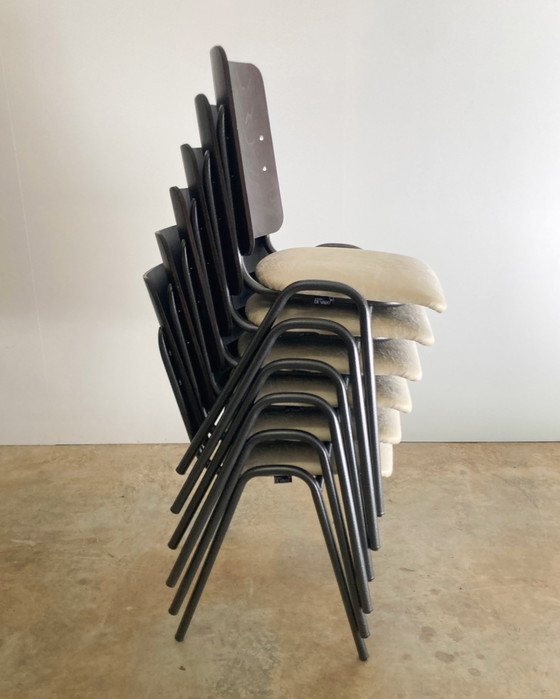 Image 1 of 6x Chaise d'école vintage Le Faucon