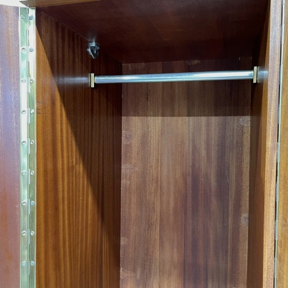 Image 1 of Vintage midcentury sixties wardrobe, detachable hanging and shelving.