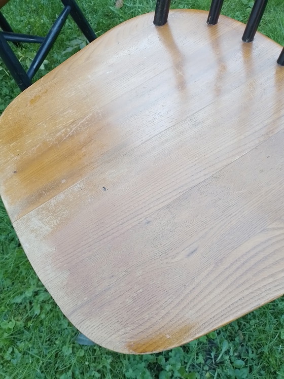 2 x Vintage Spindle Dining Chairs Ilmari Tapiovaara – Wood (photo 7 of 7)