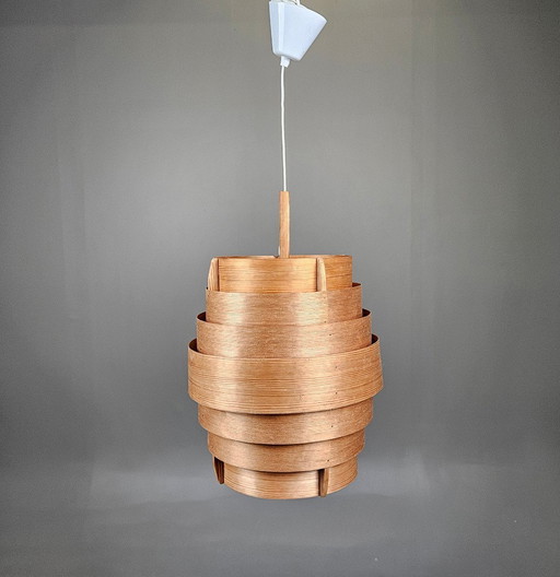 T388 Wood Pendant Lamp Designed By Hans-Agne Jakobsson