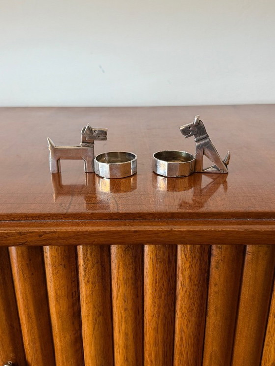 Image 1 of Art Deco silver-plated Ric & Mac Salt & Pepper, Edouard Marcel Sandoz, Gallia Christofle, France 1930s