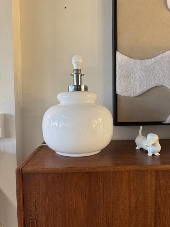 Image 1 of Glashütte Limburg Modello A783 – Lampada da tavolo in vetro opalino XL