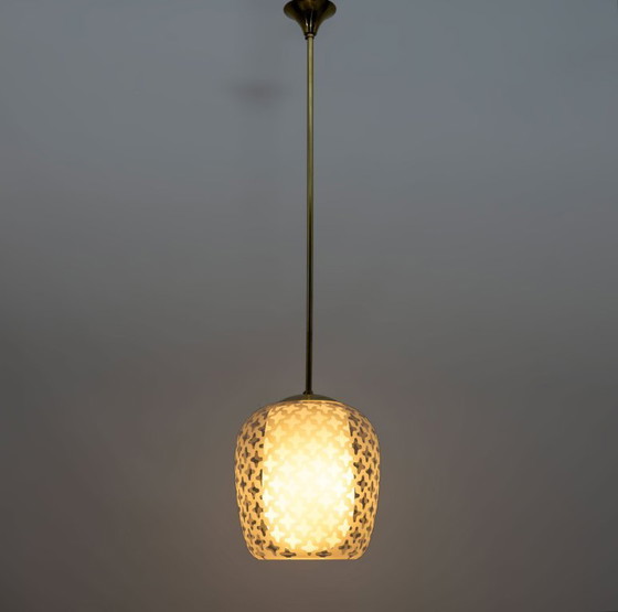 Image 1 of Lampe à suspension Cora du Mid Century par Wilhelm Wagenfeld pour Peill & Putzler, années 1950