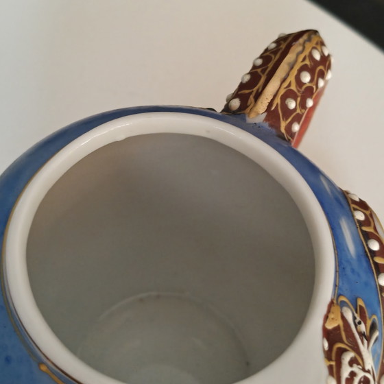 Image 1 of Juego de té japonés Dragonware para 6 personas – Juego decorado con Blue Moriage