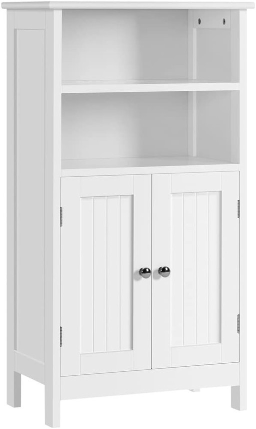 Yaheetech Meuble de Salle de Bain, Meuble de Rangement, 2 Étagères, Armoire Planche Réglable en Hauteur, Salon, Keuken, Couloir