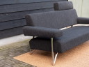 Havee Cloak Stone | 2,5-Sitzer-Designersofa | Anthrazitfarbene Wolle