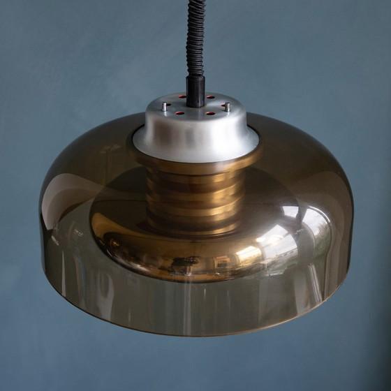 Image 1 of Herda Space Age Hanglamp Gerookt Plexiglas