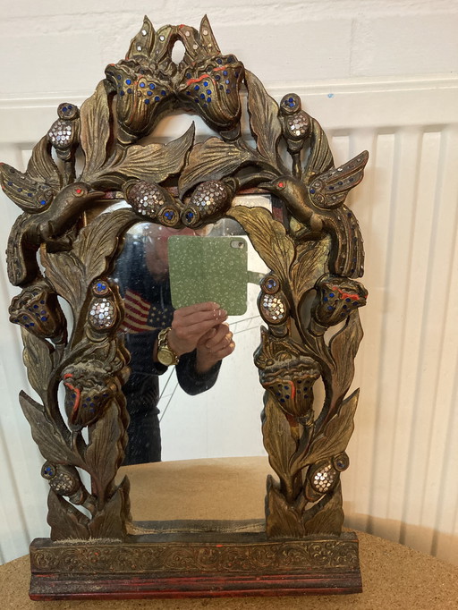 Antique wall mirror