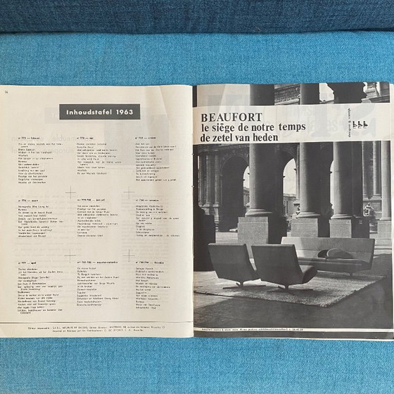 Image 1 of Sofá de tres plazas Georges Vanrijk Beaufort, 1960