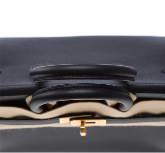 Image 1 of Borsa HERMES Birkin 25 in pelle nera - 103426