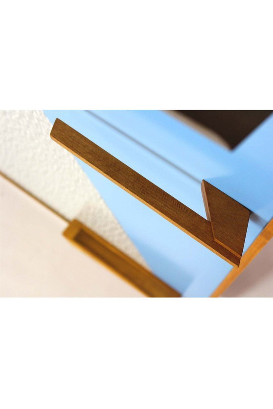 Image 1 of Restored Vintage Geometric Coat Rack from Drevokov Blatna, 1972