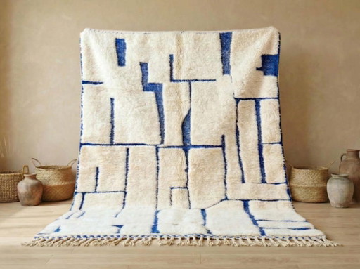 Elegante alfombra marroquí – Lana de las montañas del Atlas hecha a mano, 250 cm x 300 cm. (photo 2 of 7)