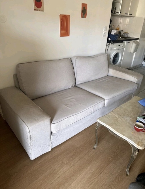 Beiges 3-Sitzer-Kivik-Sofa von Ikea