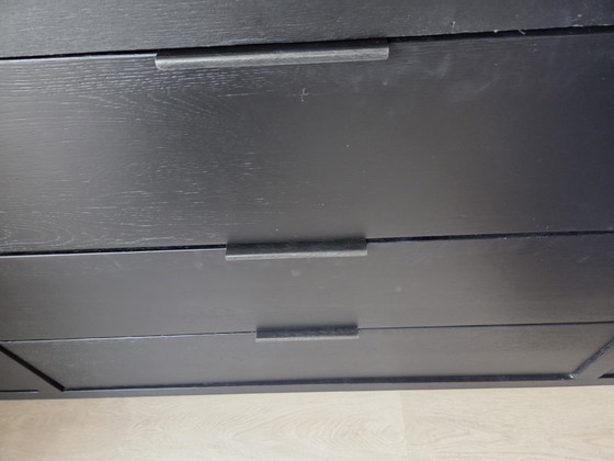Image 1 of Zwart eiken wandkast 