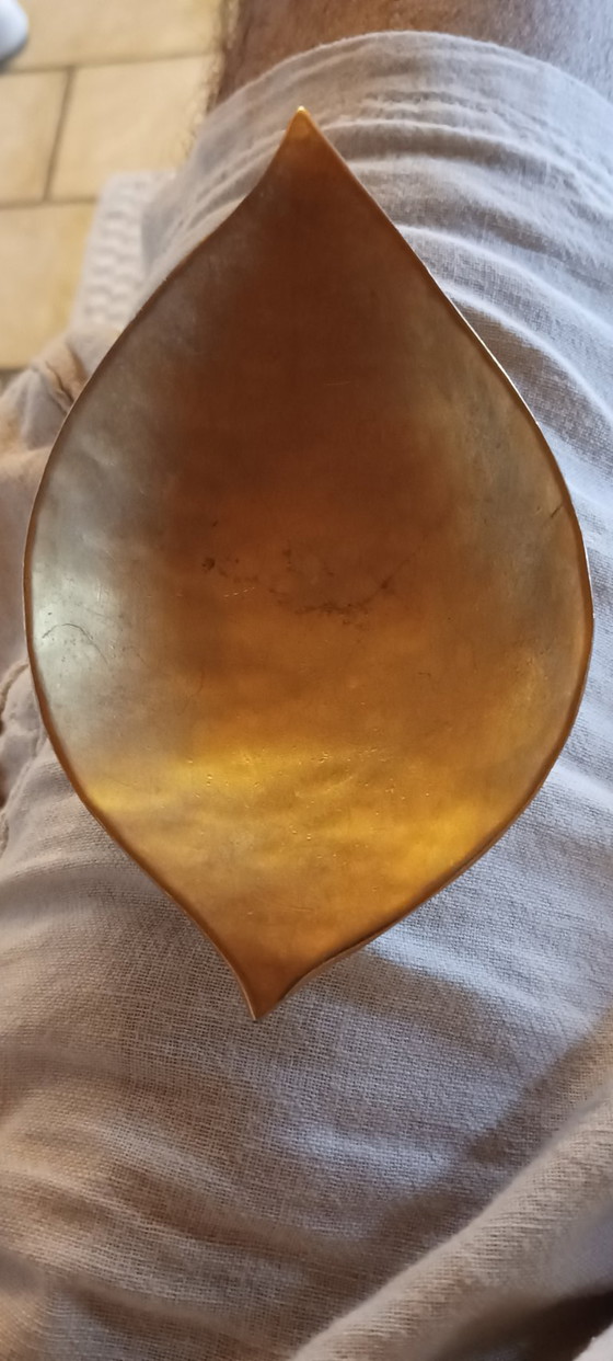 Vintage Edouard Rambaud Paris Vide-Poche / Bowl - Gilded (14.5 cm), Decorative Objects, Metal, Gold (photo 5 of 5)
