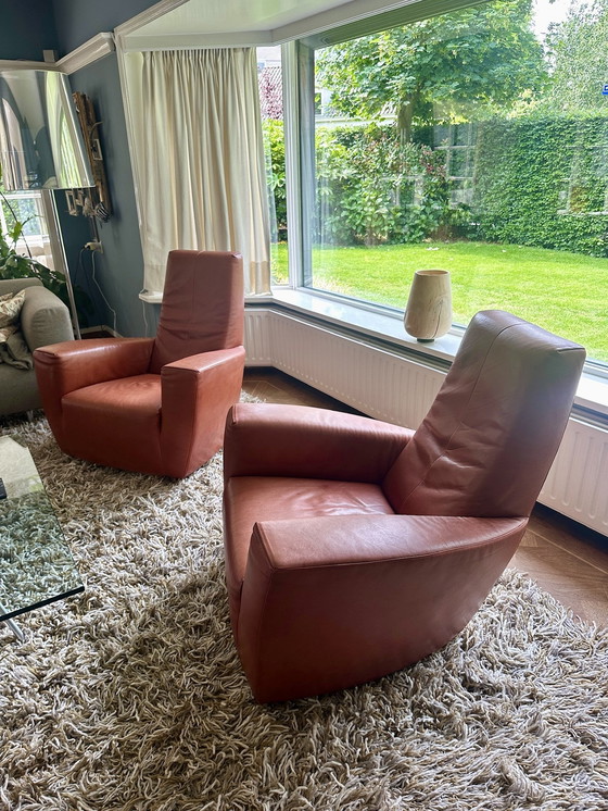 Image 1 of Label, 2 fauteuils Longa, Gerard vd Berg