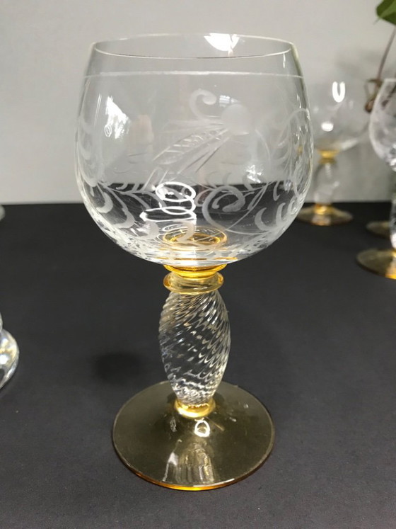 6 verres à eau Theresienthal / Très rares / 6 gobelets Pieroth – Verres et carafes, Crystal, Glass (photo 3 of 5)