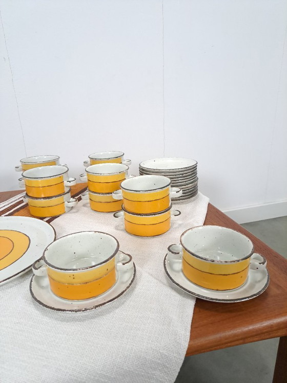 Image 1 of Servies Set Stonehenge, Midwinter, Wedgwood England, Soepkommen, Borden, Tafelkleed en Schaal