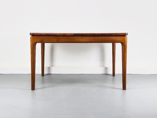 Extendable Solid Teak Dining Table by Glostrup, 1970s