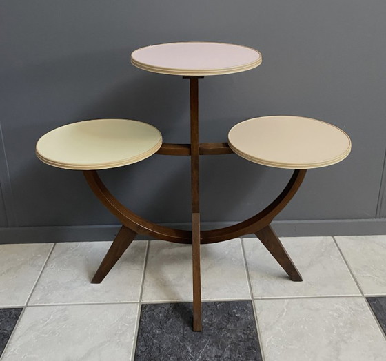 Image 1 of tavolo da fiori in colori pastello anni '60