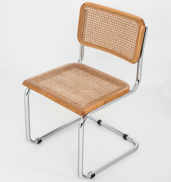 Set di 6 sedie Cesca. Realizzate su disegno di Marcel Breuer. Anni '80. – Sedie da pranzo, Wood, Wicker (photo 11 of 26)