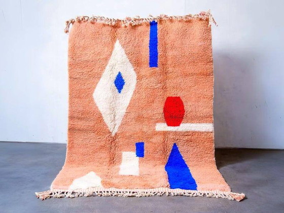 Tapis marocain en laine coloré 250cm x 150cm – Wool, Modern (photo 7 of 7)