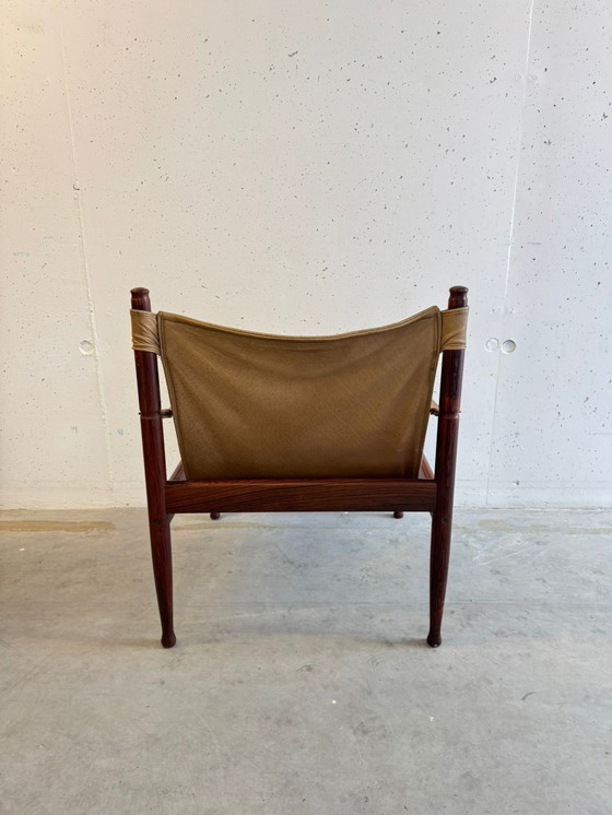 Image 1 of Rare safari armchair Erik Wørts Niels Eilersen Mid Century 60s