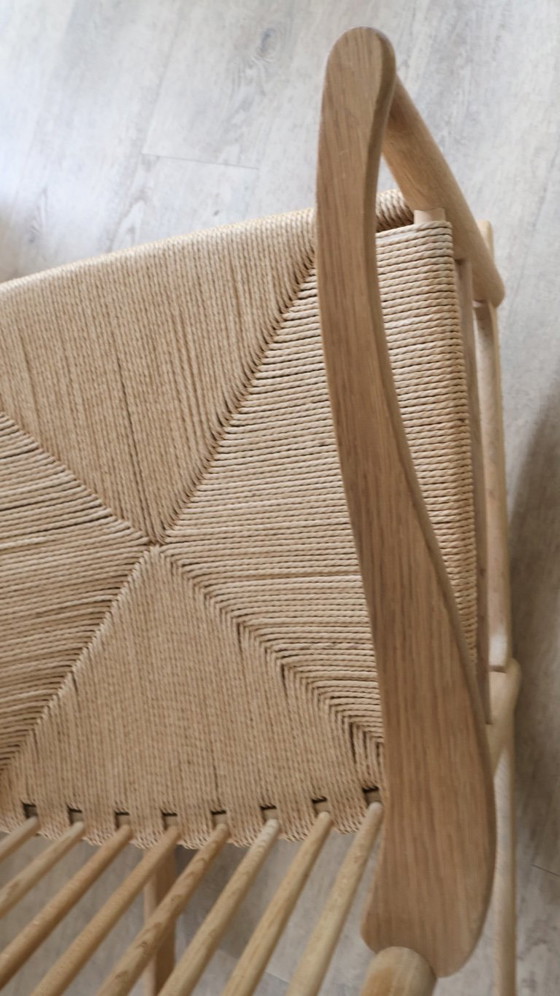 Fredericia Wegner J16 schommelstoel, Hans Wegner, Schommelstoelen, Hout, Anders, Beige, Scandinavian (foto 16 van 17)