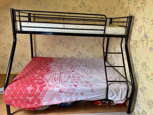 lit superpose 2+1 avec matela