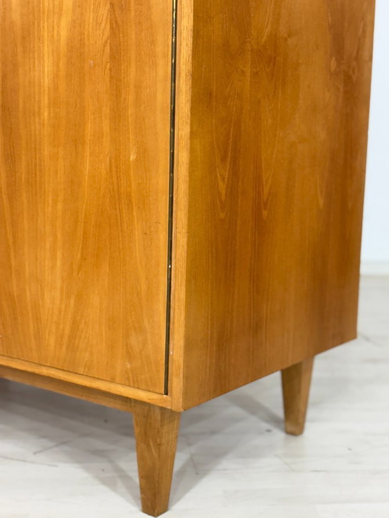 Image 1 of Prachtige vintage houten kledingkast, linnenkast, slaapkamerkast, mid-century modern