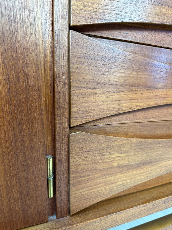 Image 1 of 1960s Vintage Large Minimalistic Mid-Century Teak Sideboard