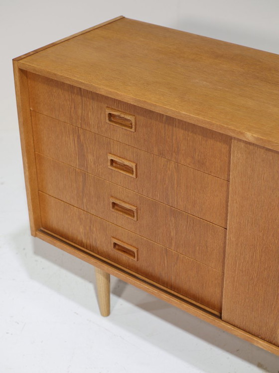 Image 1 of Sideboard with drawers Danish vintage oak