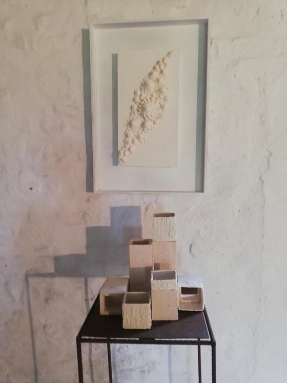 Carboni Fluttuanti, Sculture, Porcellana, Legno, Bianco, Abstract (foto 6 di 6)