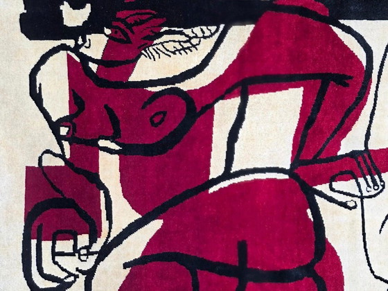 Le Corbusier „Drei Frauen“-Teppich – Handgeknüpfter Wollteppich im Aubusson-Stil (250 x 200 cm) (photo 7 of 10)