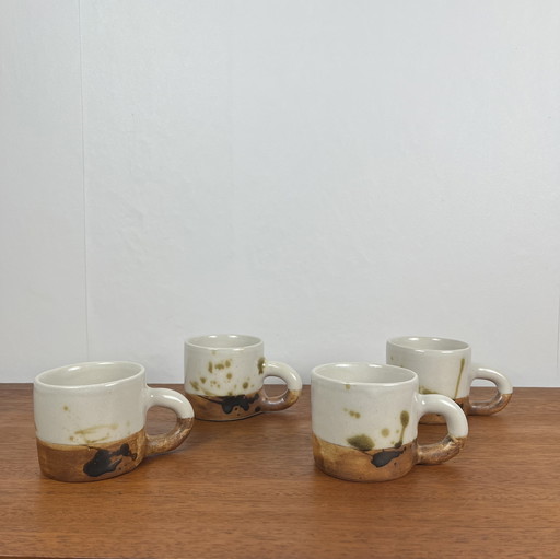 Ensemble de 4 tasses à café/thé "La Colombe", 1950/60