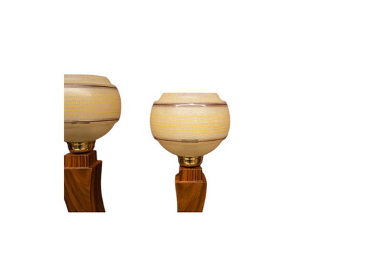 Image 1 of Lámparas de mesa únicas de mediados del siglo XX, tras su renovación.