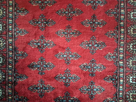 Tapis Galerie Boukhara Noué Main 262×80cm, Coton, Laine, Multicolore (photo 6 sur 14)