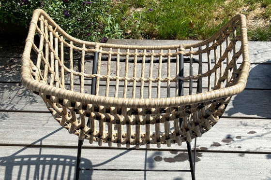 2x Tuin Stoel – Tuinstoelen, Rattan (photo 3 of 7)