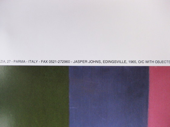 Image 1 of JASPER JOHNS – "Edingsville" 1987 – Póster monumental XXL (139 cm) – Edición múltiple