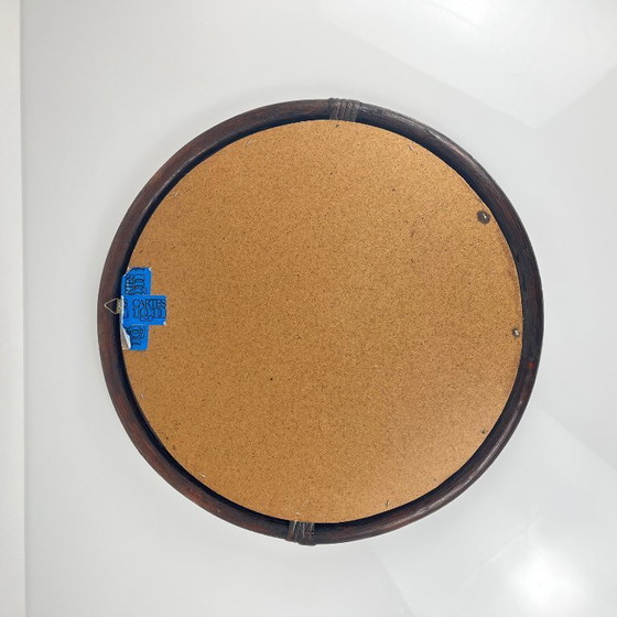 Image 1 of Round rattan mirror, 1970