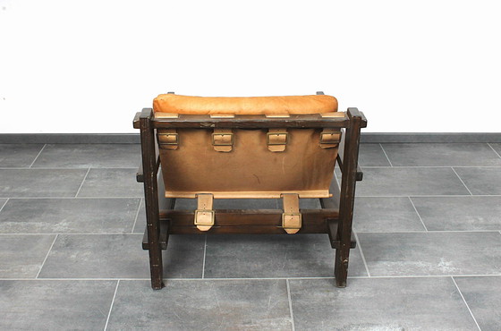Image 1 of Loungesessel (Brutalist) aus Leder von Carl Straub