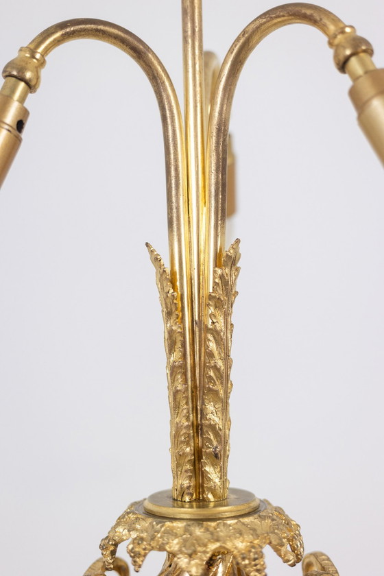 Image 1 of Pair of Porcelain Lamps with Bronze Satyrs. Circa 1880.