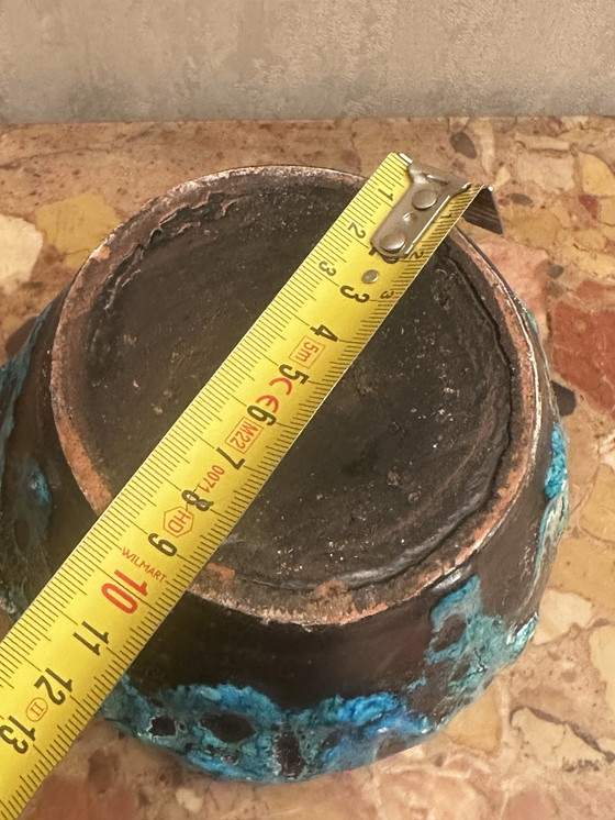 Image 1 of Vaso Fat Lava Blue - Atelier du Cyclope Annecy - anni '60 -'70