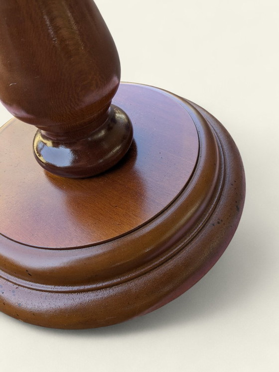 Image 1 of Raro portavasi tornito a mano in vero legno – vintage di metà secolo, inutilizzato, elegante decorazione, ideale per vasi e pian