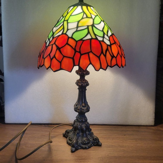 Stained Glass Art Deco Style Tyffany Table Lamp – Tiffany (photo 3 of 13)