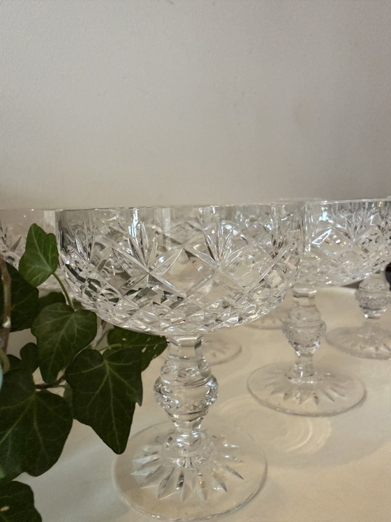 Set di 6 bicchieri da champagne coupe in cristallo tagliato – Bicchieri e caraffe, Crystal (photo 3 of 6)