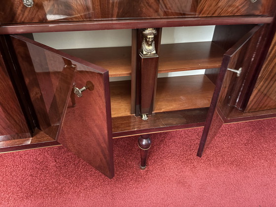 Image 1 of Mooie mahonie houten empire stijl kast